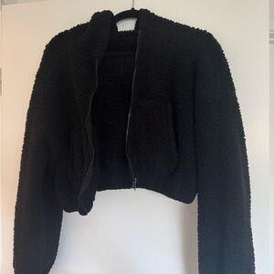 SHEIN Black Teddy Jacket